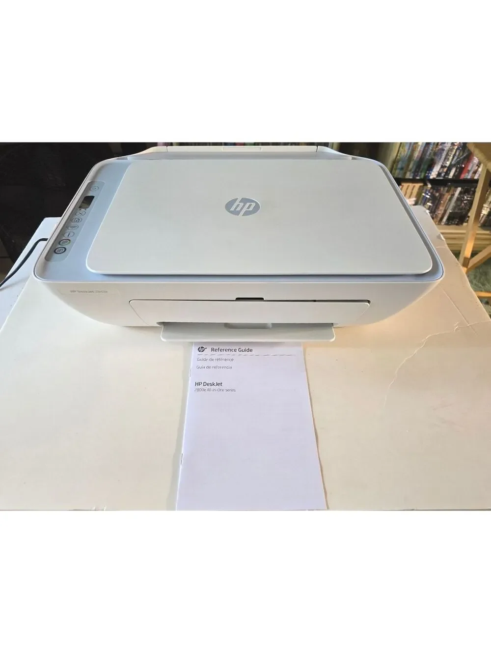 HP DeskJet 2842e Wireless All-in-One Inkjet Printer W/ Cord & Reference Guide
